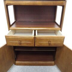 新札幌 / 木製 ファックス台 FAX台 電話台 収納家具 幅58.5×奥行32×高さ86cm /  No.3724の画像