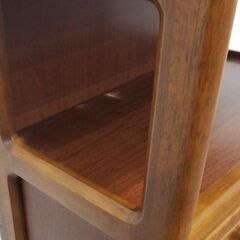 新札幌 / 木製 ファックス台 FAX台 電話台 収納家具 幅58.5×奥行32×高さ86cm /  No.3724の画像