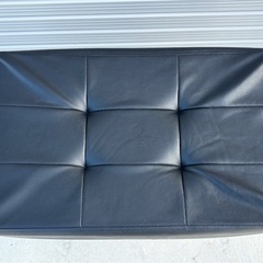 収納ができる折りたたみスツール フェイクレザー ブラック スツール 収納BOX 収納付き 収納スツール mw0810の画像