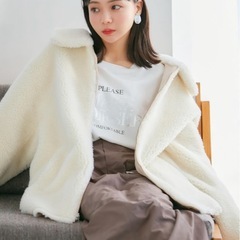 新品　VIS  リバーシブルボアジャケットの画像