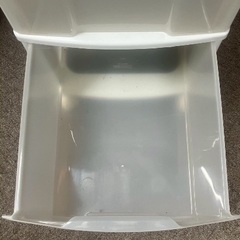 キャスター付き　衣類収納チェスト　衣装ケース　クローゼット　押入れ　ホワイトの画像