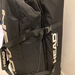 HEAD Monster Travel Bag Japan ブラック  タグ付き　訳あり　未使用品　ヘッド HEAD キャリー付きバッグ トラベル スキー 合宿 カバン 大型 スポーツ アウトドア ブラックの画像