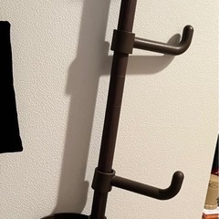 突っ張りポールハンガー トレイ付きの画像