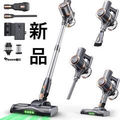 【新品】掃除機 コードレス 超強力吸引 グリーンLEDライト 自立式 サイクロンの画像