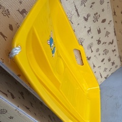 そり　スノーボード　キッズ用　イエローカラーの画像