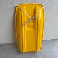 そり　スノーボード　キッズ用　イエローカラーの画像