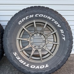 5ZIGEN BLACK-MAN G・I 16インチ5.5J +20 PCD139.7 2020年製 トーヨー オープンカントリー R/T 235/70R16 4本セットの画像