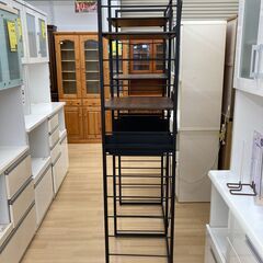 A-542★ジモティ割引あり★【リユースのサカイ野々市店】レンジ台 茶 ※クリーニング済みの画像