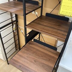 A-542★ジモティ割引あり★【リユースのサカイ野々市店】レンジ台 茶 ※クリーニング済みの画像