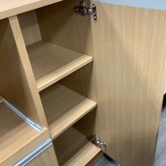 【ナチュラルカラー】3枚扉レンジ台　入荷しました！の画像