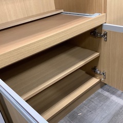 【ナチュラルカラー】3枚扉レンジ台　入荷しました！の画像