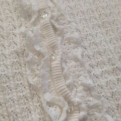 mezzo piano ホワイト カーディガン メゾピアノ 130 140 白 子供服 キッズ 女の子の画像