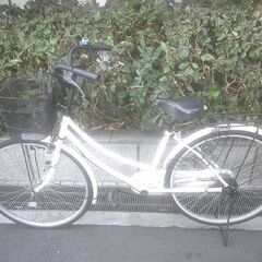 整備済み中古自転車　26インチ　税別￥8.980-　軽快車　ホワイト1111の画像