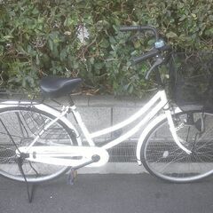 整備済み中古自転車　26インチ　税別￥8.980-　軽快車　ホワイト1111の画像