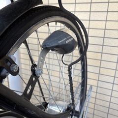 [引渡し予定者決まりました]自転車　黒　シティサイクル　6段変速　27インチ　ライト付き　　の画像