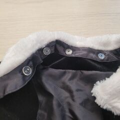 ジャケット ボレロ ファー取り外し可 ドレス フォーマル 120 ベロアの画像