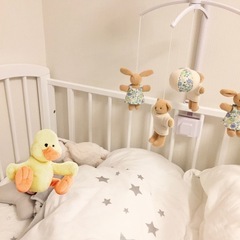 trousselier トラセリア ベッドメリー モーツァルトの子守唄　リバティブルーの画像