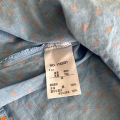 オレンジの水玉ワンピース95の画像