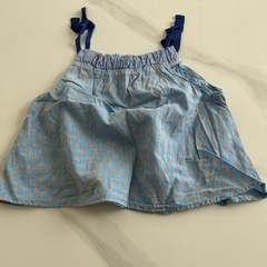 オレンジの水玉ワンピース95の画像