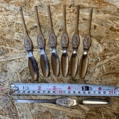 C(7677) カニスプーン 蟹用 20cm まとめて7個 江部松商事 EBM 飲食店 店舗用 厨房用品 業務用 中古品の画像