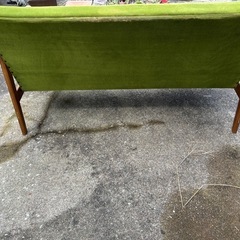 カリモク　2シーター　モケットグリーン　　の画像