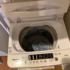 洗濯機　2021年製の画像