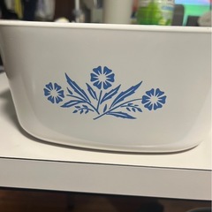 セラミック製両手鍋 花柄の画像