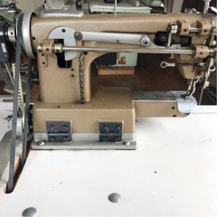 ABLE HB-150N 工業用上下送り腕ミシン★ 三菱100vサーボモーターXL-554-10付きの画像