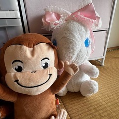 ぬいぐるみ まとめ売り おさるのジョージ、シナモン、ポケモン、うさぎの画像