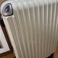 鍵2本付きキャリーケースホワイトの画像