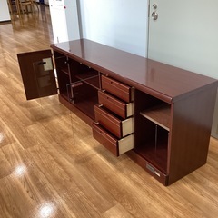 オーディオ&レコードキャビネット【町田市再生家具】252313の画像