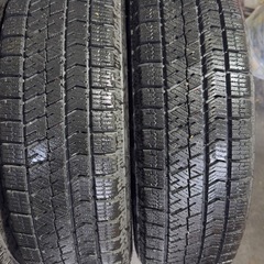 【良品】155/65R14  冬タイヤホイールセット　軽四　BRIDGESTONE VRX2 バリ溝の画像