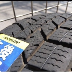24年155/70R13 スチールホイール4本セット　ダンロップの画像
