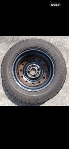 24年155/70R13 スチールホイール4本セット　ダンロップ