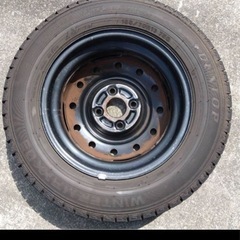 24年155/70R13 スチールホイール4本セット　ダンロップの画像