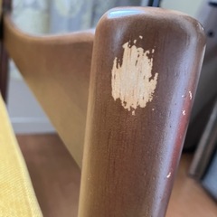 【早めの引き取り希望】東京インテリア ソファ 2人掛け イエロー クッション付きの画像