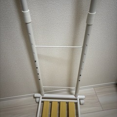 キャスター付きハンガーラック2列の画像