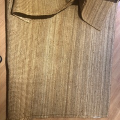 天然素材のジュート100%のラグの画像