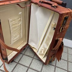 シフレ ユーラシア EURASIA トランク キャリーバッグ ブラウン レトロ アンティーク風■KJ07の画像