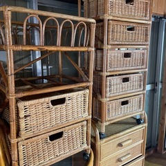 ラタン家具一式の画像