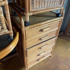 ラタン家具一式の画像