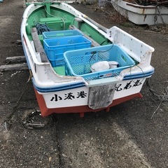 小舟と浮、竿太いの画像