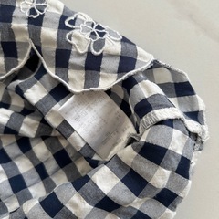 ネイビーワンピース👧🏻半袖120の画像