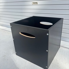 木製収納BOX 36×36cm ブラック　mw0812の画像