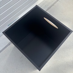 木製収納BOX 36×36cm ブラック　mw0812の画像