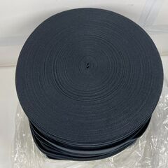 2セットあり 未使用 平ゴム 巾40mm×50m 8個セット 400m ゴムベルト 弾性バンド 黒の画像