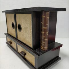 和ダンス 小物入れ アクセサリー収納 レトロ 和風ケース 木製 ミニチェスト 引き出し多数 小物整理 251111-9Tの画像