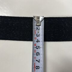 未使用 平ゴム 巾40mm×51m、54m、55m、56m 7個セット 全長381m ゴムベルト 弾性バンド 黒の画像