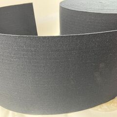 3個あり 未使用 平ゴム 巾290mm×50m ゴムベルト 弾性バンド 黒の画像