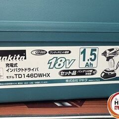 【引取限定】【中古】 マキタ TD146DWHX インパクトドライバ 18V 1.5Ah 美品！！【ハンズクラフト宮崎新名爪店】の画像